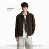 美式 麂皮绒工装 夹克男女秋季 NOFUNNULL Cleanfit翻领纯色短款 外套