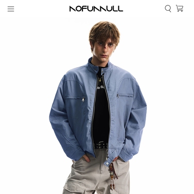 NOFUNNULL美式复古哈灵顿外套