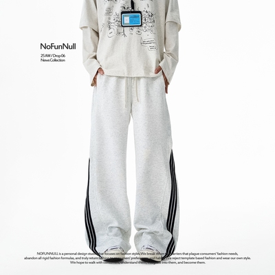 NOFUNNULL300g长绒棉运动卫裤潮