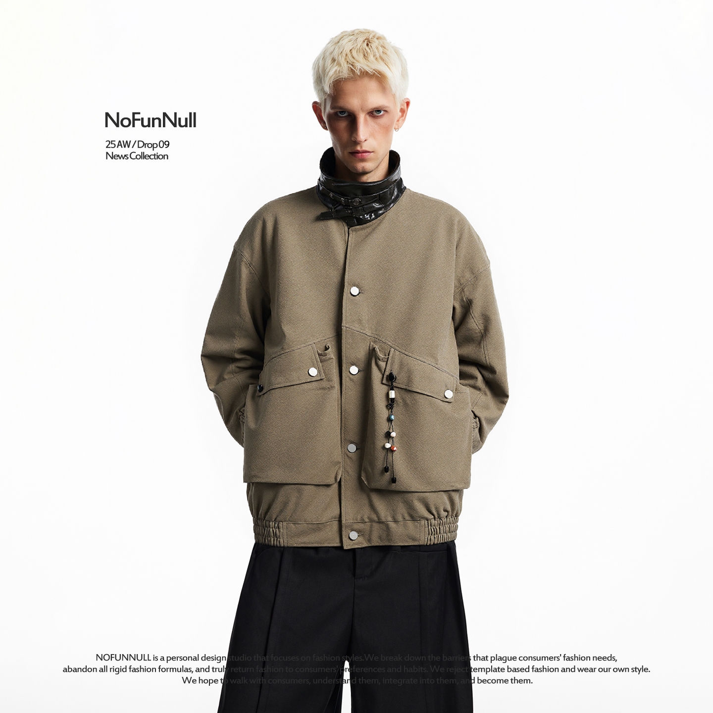 NOFUNNULL美式大口袋工装夹克潮