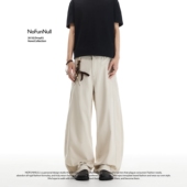 cleanfit高级感长裤 NOFUNNULL 美式 男女春季 莱赛尔结构弯刀休闲裤
