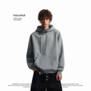NOFUNNULL 连帽卫衣男女秋冬cleanfit加绒上衣潮 400g重磅加厚美式