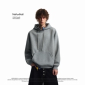 NOFUNNULL 400g重磅加厚美式 连帽卫衣男女秋冬cleanfit加绒上衣潮