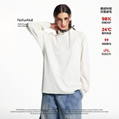 NOFUNNULL300g发热德绒抑菌保暖打底衫 圆领内搭亲肤防静电长袖 T恤