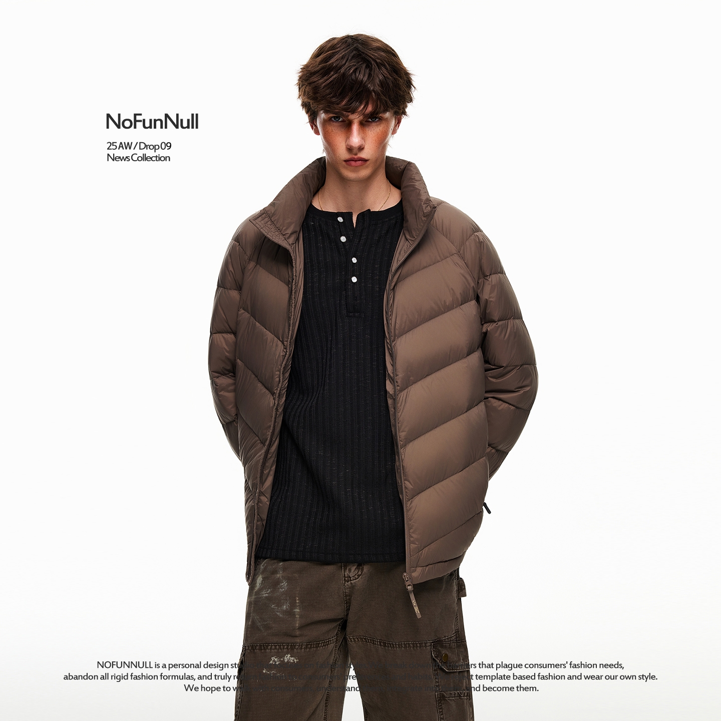 NOFUNNULL基础款简约轻薄羽绒服