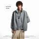 NOFUNNULL cleanfit宽松硬挺外套 美式 400g重磅立领开衫 卫衣男秋季