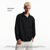 cleanfit翻领花卉刺绣衬衫 NOFUNNULL 美式 男早秋小众高质衬衣外套