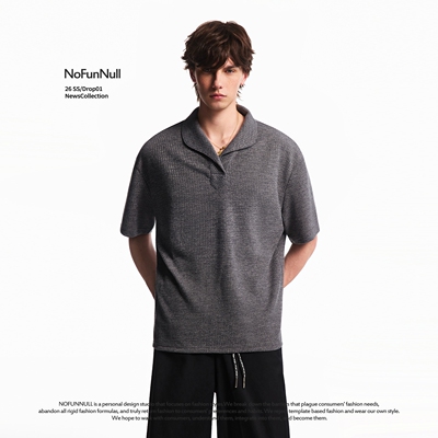 NOFUNNULL新贵老钱风POLO短袖T恤