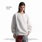 cleanfit宽松长袖 NOFUNNULL400克重磅美式 圆领卫衣男女秋季 上衣潮