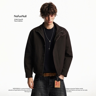 NOFUNNULL 重磅仿兔毛水洗棉衣冬季男女毛内里简约加厚加绒外套潮