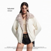 美式 NOFUNNULL 冬季 座山雕纯色棉服男简约设计感高质上衣保暖外套