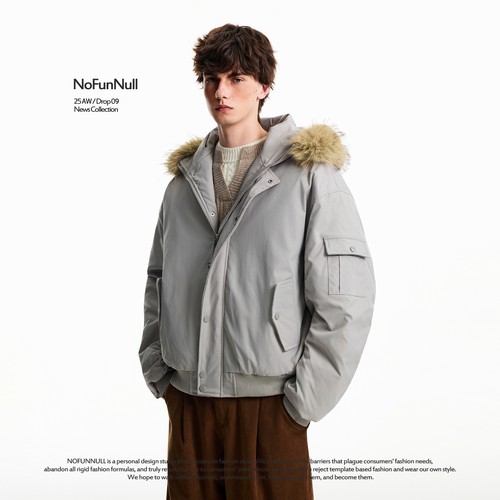 NOFUNNULL重磅加厚廓形派克服潮