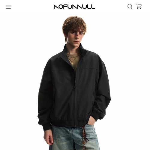 NOFUNNULL冬季美式bomber外套潮