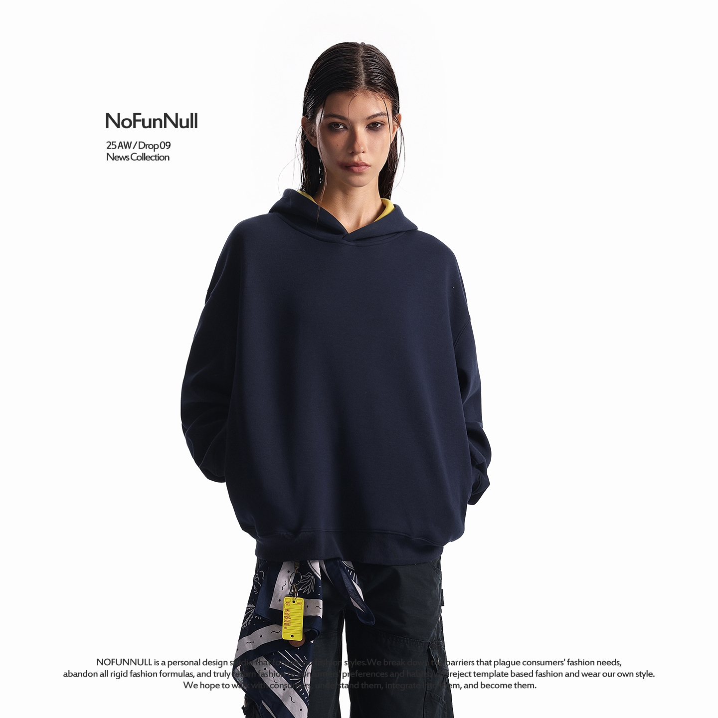 NOFUNNULL秋季美式重磅硬挺卫衣