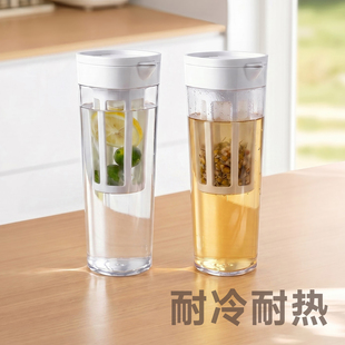 冷水壶家用带滤网凉水壶冰箱大容量冷萃壶耐高温泡茶壶食品级水壶