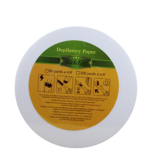 无纺布脱毛纸100码圆圈脱毛蜜蜡打蜡纸辅助工具两卷