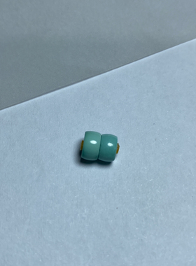 原矿绿松石直切隔片高瓷蓝松石垫片隔珠配珠玻璃光