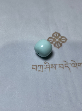 天然原矿无优化 绿松石老型珠 光珠 桶珠 顶珠 配饰配珠