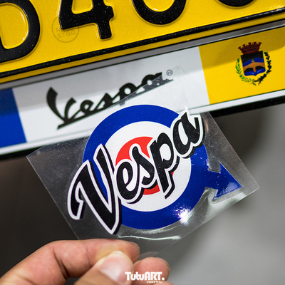 TUTU圖圖車貼 罗马假日电动车贴 赫本同款伟士牌摩托车gts防水贴