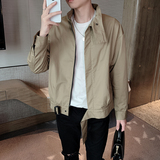 新品夹克立领纯色百搭短款风衣时尚潮流青年男A369-7015，男装夹克，电商B267