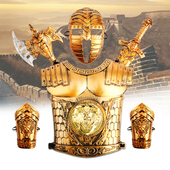 儿童玩具剑刀弓箭盾牌面具武器仿真宝剑男孩剑客型兵器新年礼物