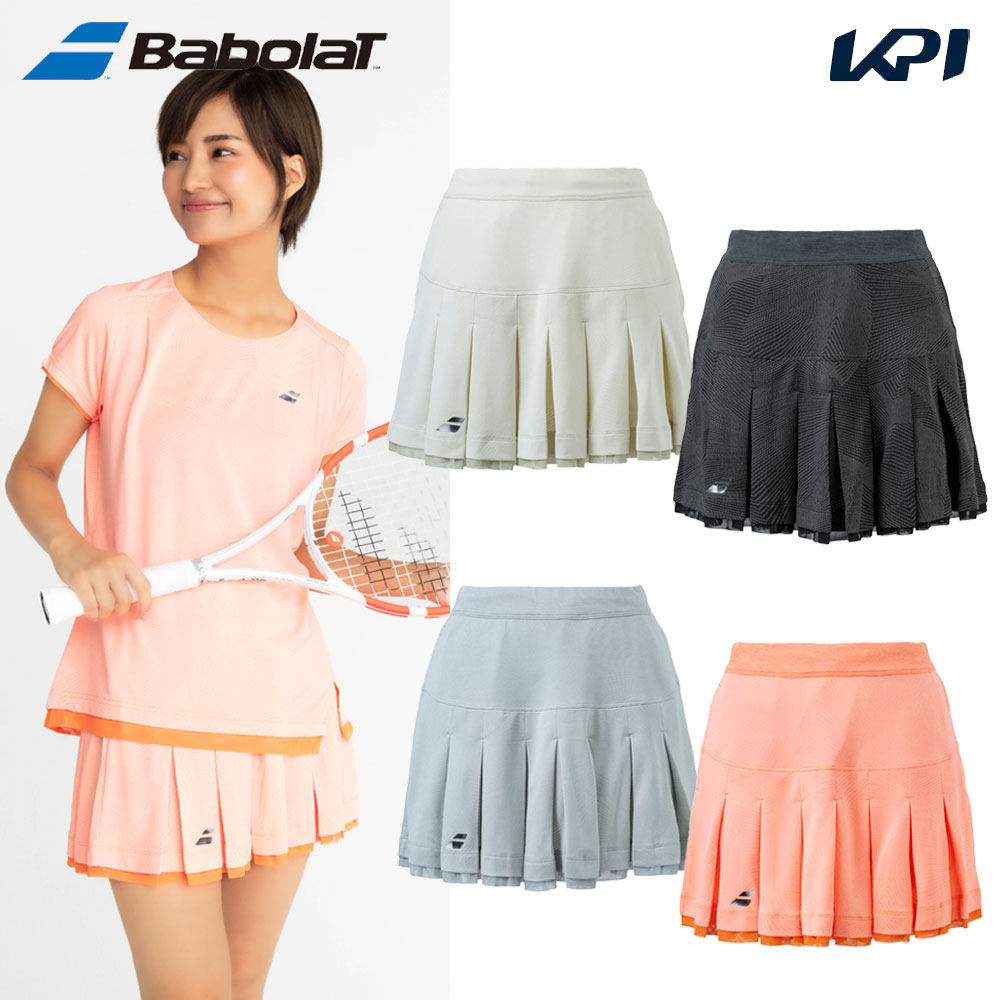 日本代购Babolat百宝力24新品女士羽毛球服网球服百褶短裙裙裤