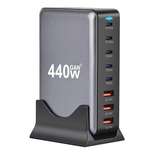 跨境新款440w桌面充电器a5c氮化