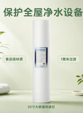 前置过滤器滤芯大胖大蓝瓶大白瓶全屋中央净水器20寸通用PP棉滤芯