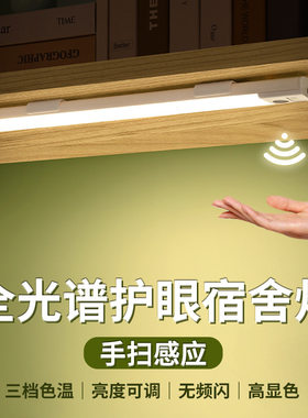手扫柜下灯LED全光谱USB插电护眼自粘台灯宿舍下铺阅读学习灯110V