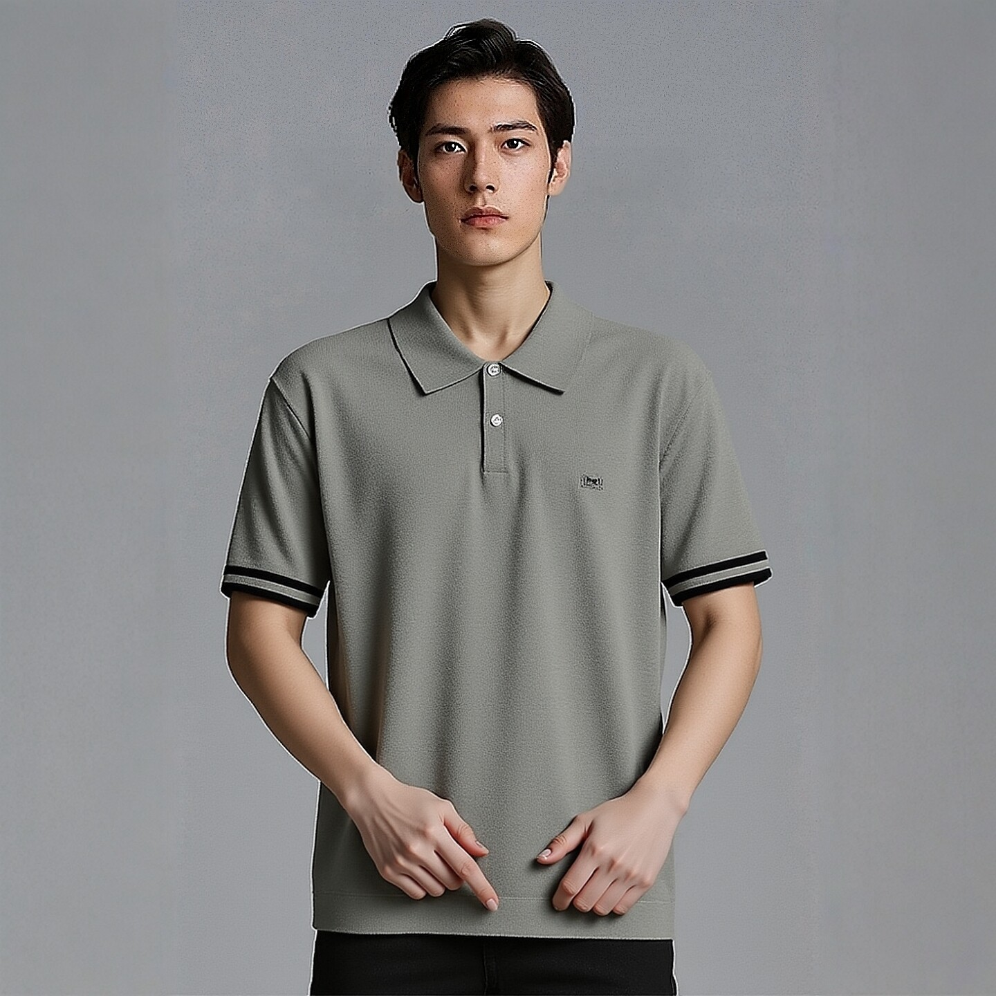 S261037400爱登堡男装专柜正品春装2026春季新款短袖羊毛衫针织衫