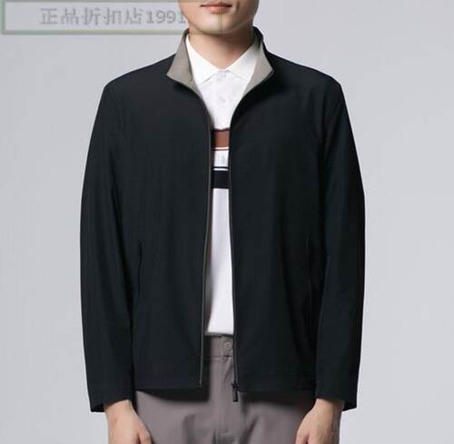 S241021516爱登堡男装2024年春季新款商务立领休闲夹克茄克拉链