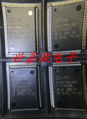 全新原装AM188EM-20KC进口芯片  贴片QFP100 现货可直拍