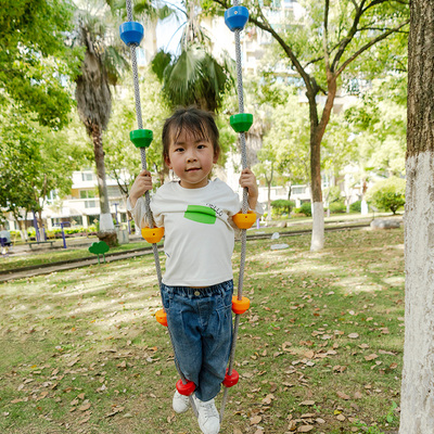 贝琪雅儿童悬吊圆盘攀爬绳体能训练器材臂力锻炼幼儿园户外荡桥