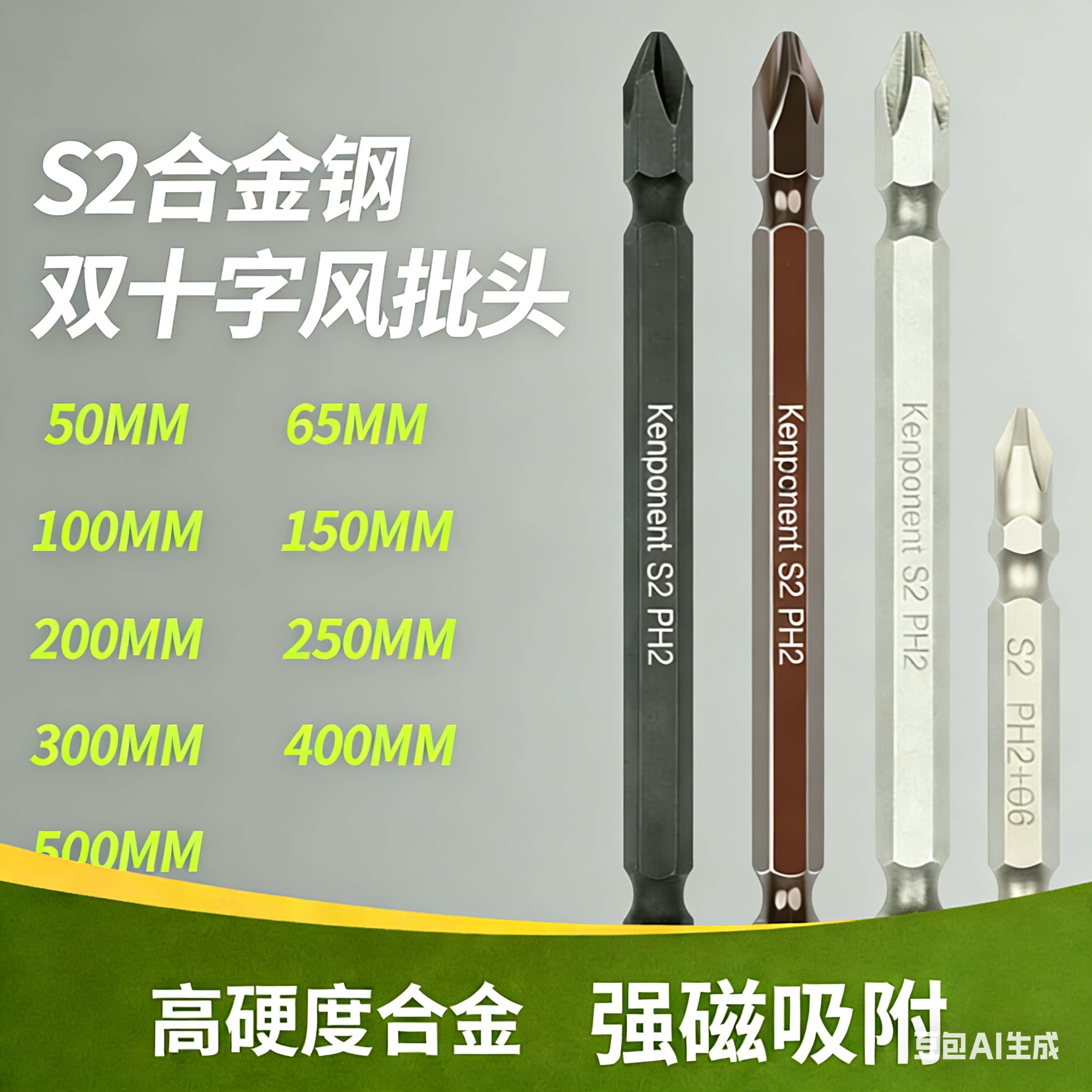 强磁高硬度防滑抗冲击十字一字内六角耐用手电钻螺丝刀起子风批咀