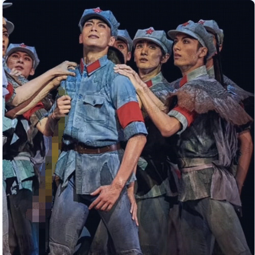 老红军八路军做旧舞台表演服装补丁款破烂军装狼牙山五壮士演出