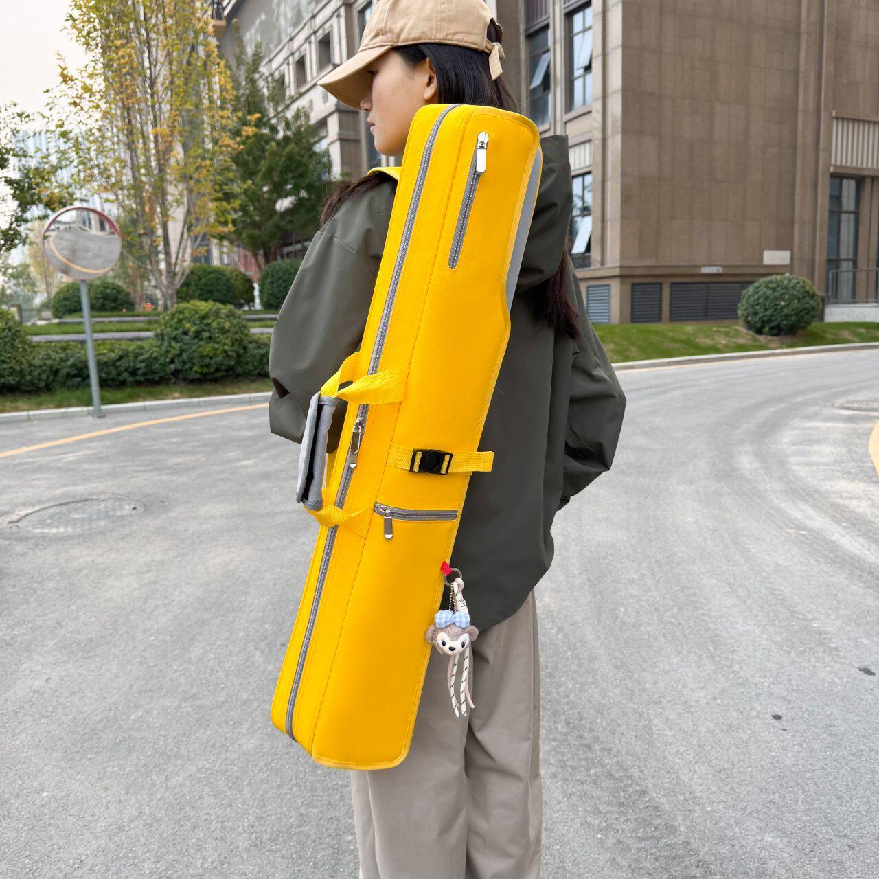 【莱瑟娅】新款多功能八孔台球杆包1/2分体大头杆包收纳袋可背提