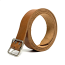 毛边老式 带电工 整张切割纯头层牛皮带男针扣真皮腰带打孔眼工作裤