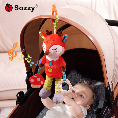 Sozzy婴儿音乐拉铃安抚玩偶
