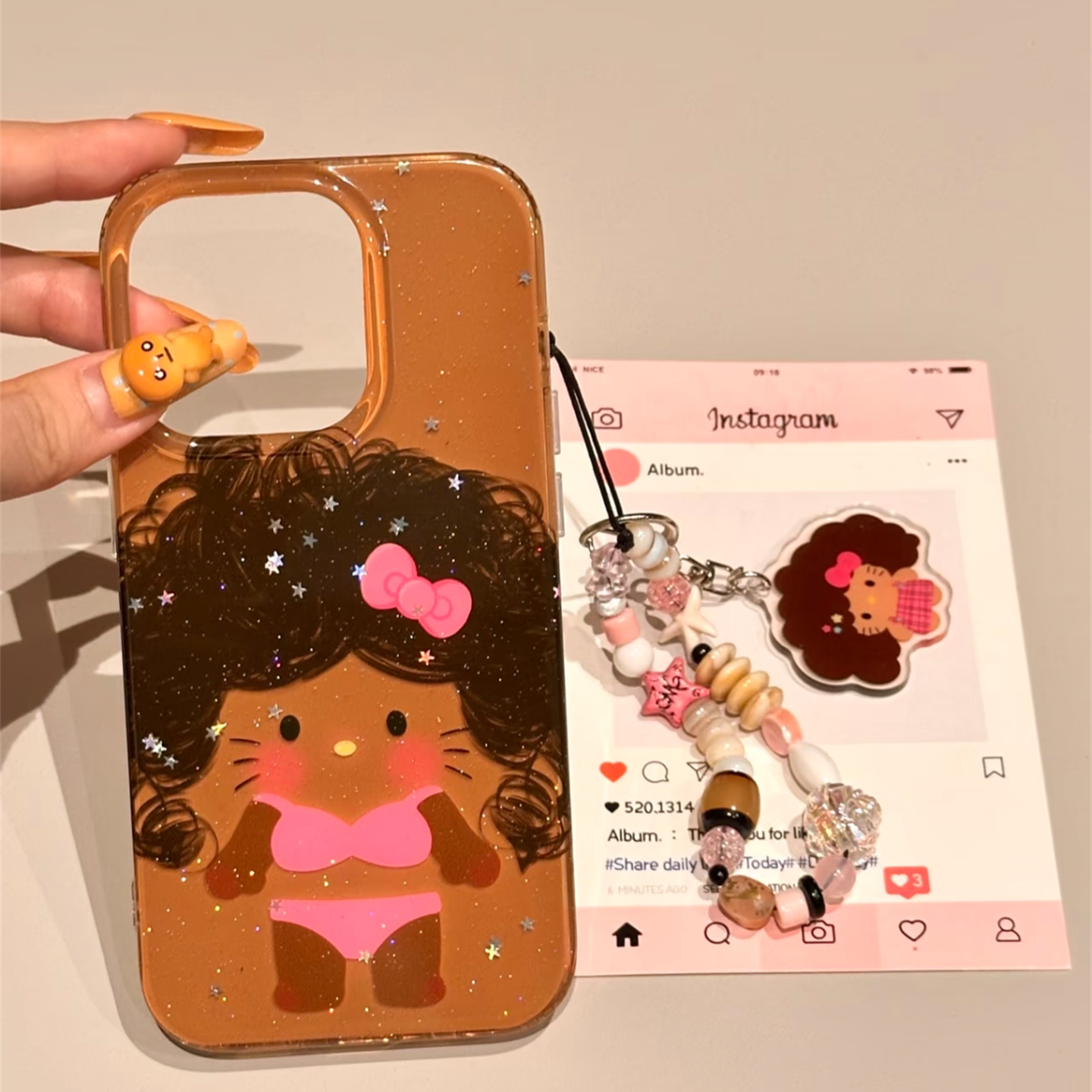 趣味卡通比基尼炸毛猫咪适用iphone16pro手机壳苹果16新款15创意14pro女款13超火15promax双层防摔保护套