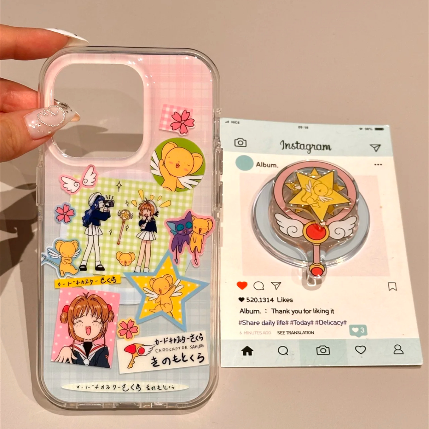 可爱卡通魔法棒磁吸支架壳适用iphone16pro手机壳苹果16新款15创意14pro女款13超火15promax防摔保护套
