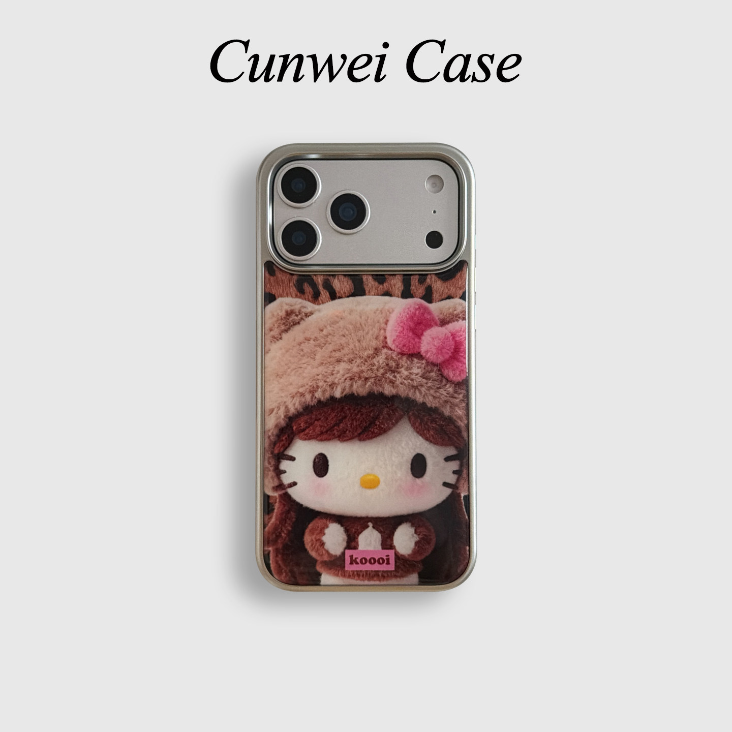 适用iphone17promax手机壳秋冬可爱卡通猫咪玩偶苹果16新款15高级感14pro女款13超火15promax防摔保护套