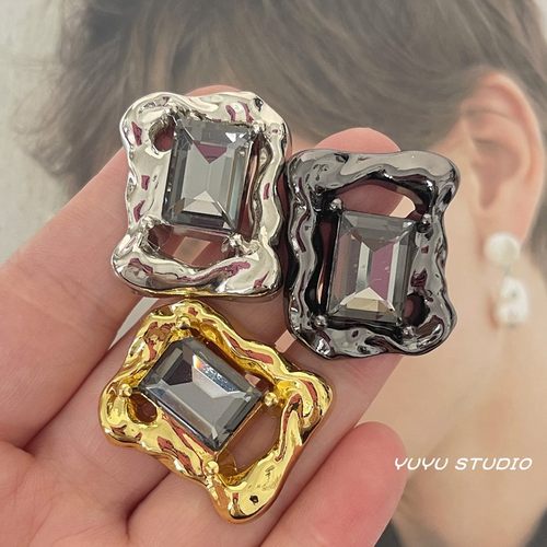 不规则方形扣子皮草大衣装饰扣