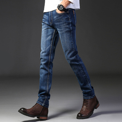 Men s Trousers Slim Fit man white jeans Pants Skinny for Men