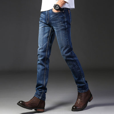 Men s Trousers Slim Fit man white jeans Pants Skinny for Men