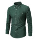 Fit Long Casual Business Shirt Oxford Sleeve 衬衫 Men Slim