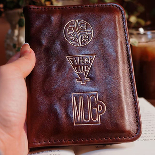 原创手工真皮护照夹ins牛皮复古出国旅行护照本保护套差旅证件包