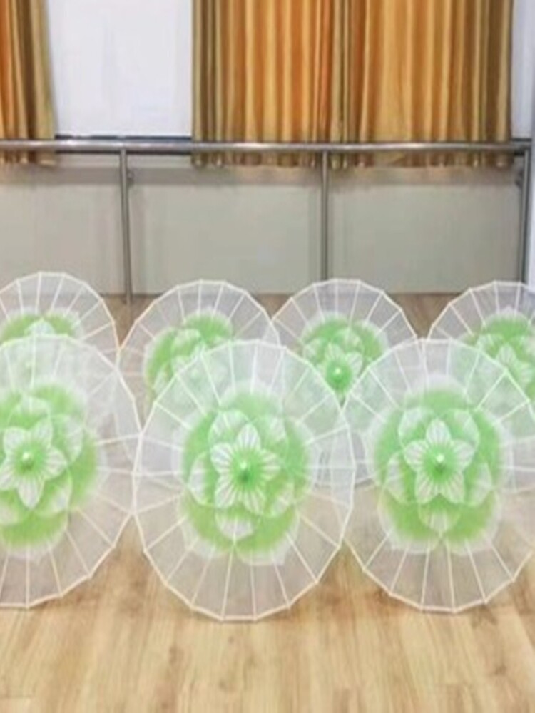 무료배송 투명자스민꽃우산 자스민감성댄스공연 다이댄스 소품우산 수제우산 치파오 캣워크쇼