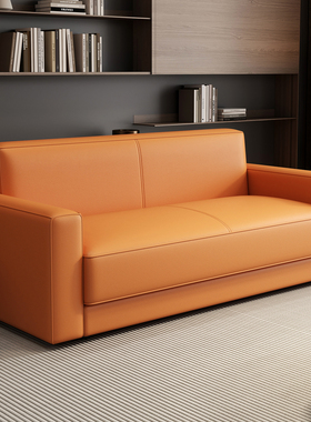 现代简约沙发商务办公室三人位休息区接待出租房公寓小户型台球室