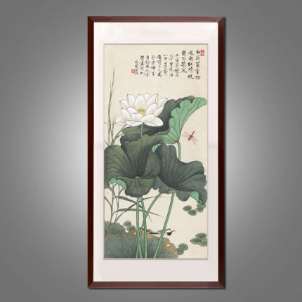 精品新中式水墨写意工笔画装饰画客厅餐厅挂画 国画花鸟画玄关画