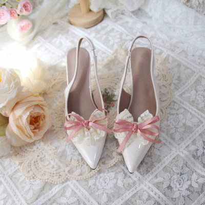 法式小众包头高跟凉鞋